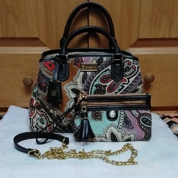 Spartina Paisley Handbag Set - Picture 1 of 16